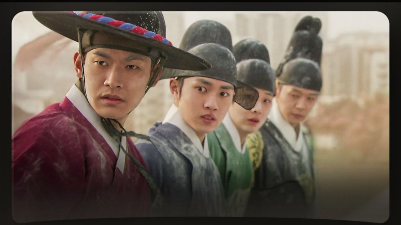 Featuring Rooftop Prince cast (Image via SBS)